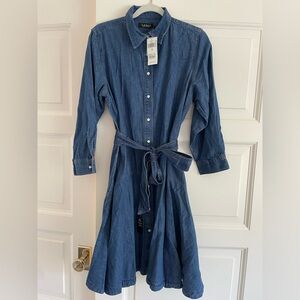Lauren denim waist tie dress